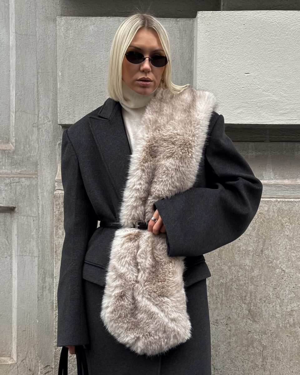 Хутряний шарф 2026: найстильніший тренд зими