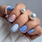 В’язані візерунки на нігтях у січні 2026 року