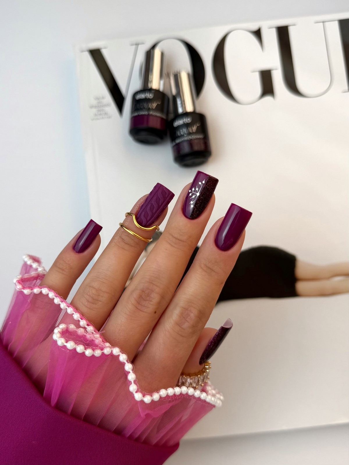 В’язані візерунки на нігтях у січні 2026 року