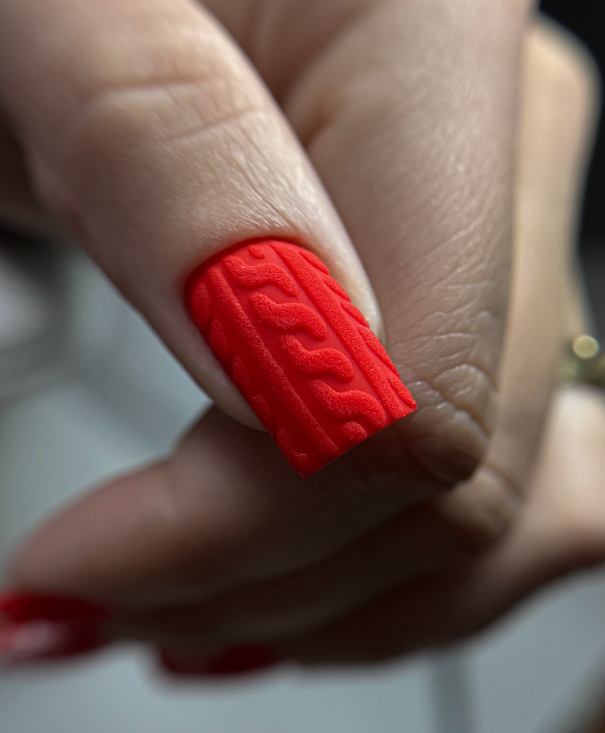 В’язані візерунки на нігтях у січні 2026 року