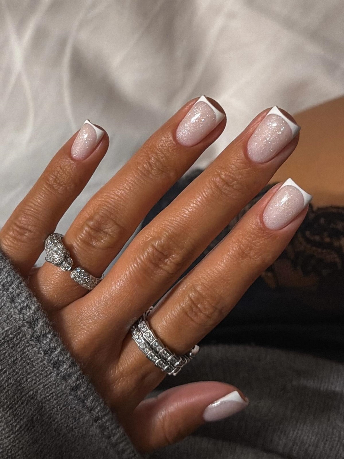 Модний зимовий манікюр на квадратні нігті: тренди 2026