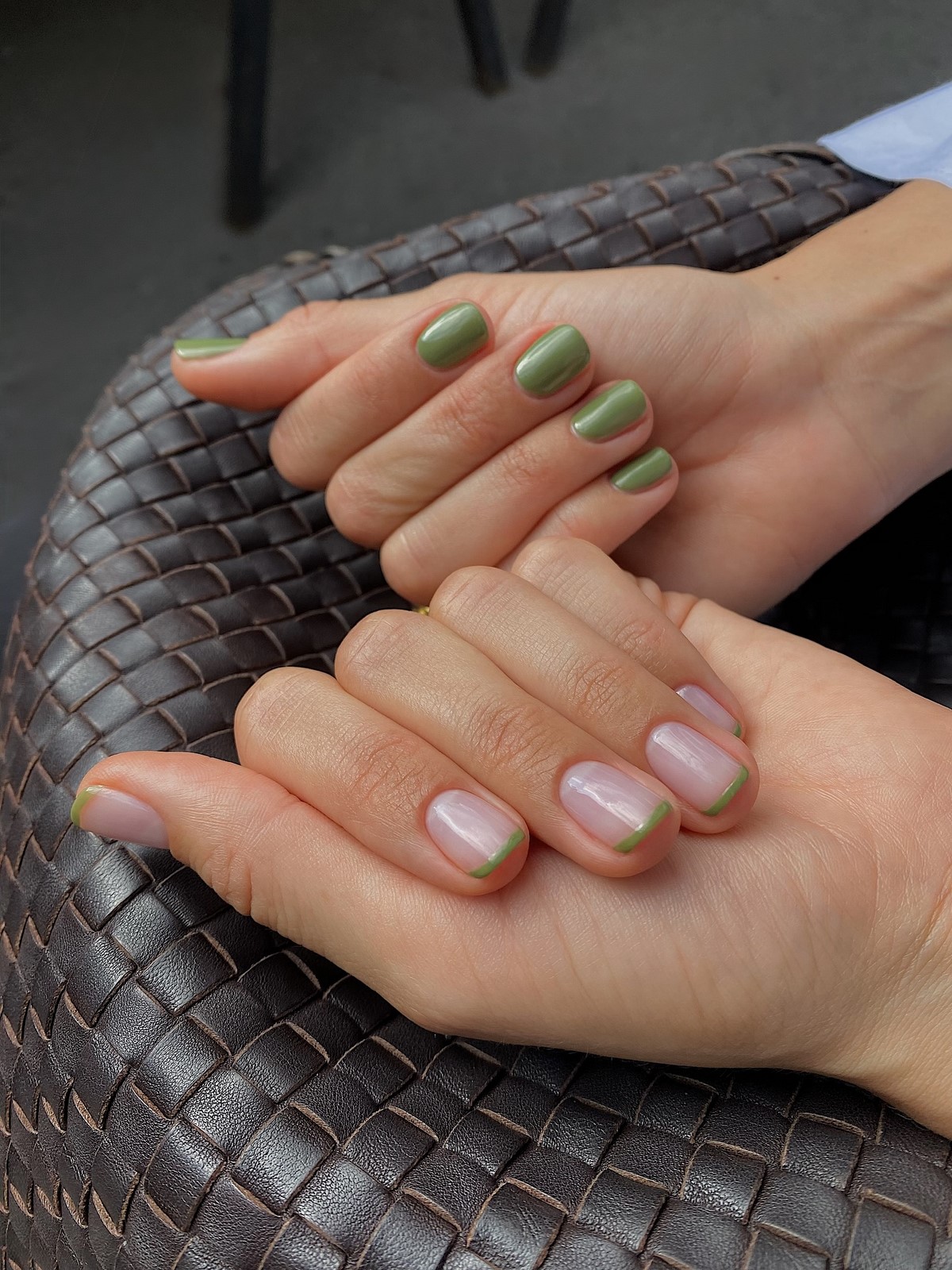 Зимовий манікюр у зеленому кольорі: новинки 2026 року