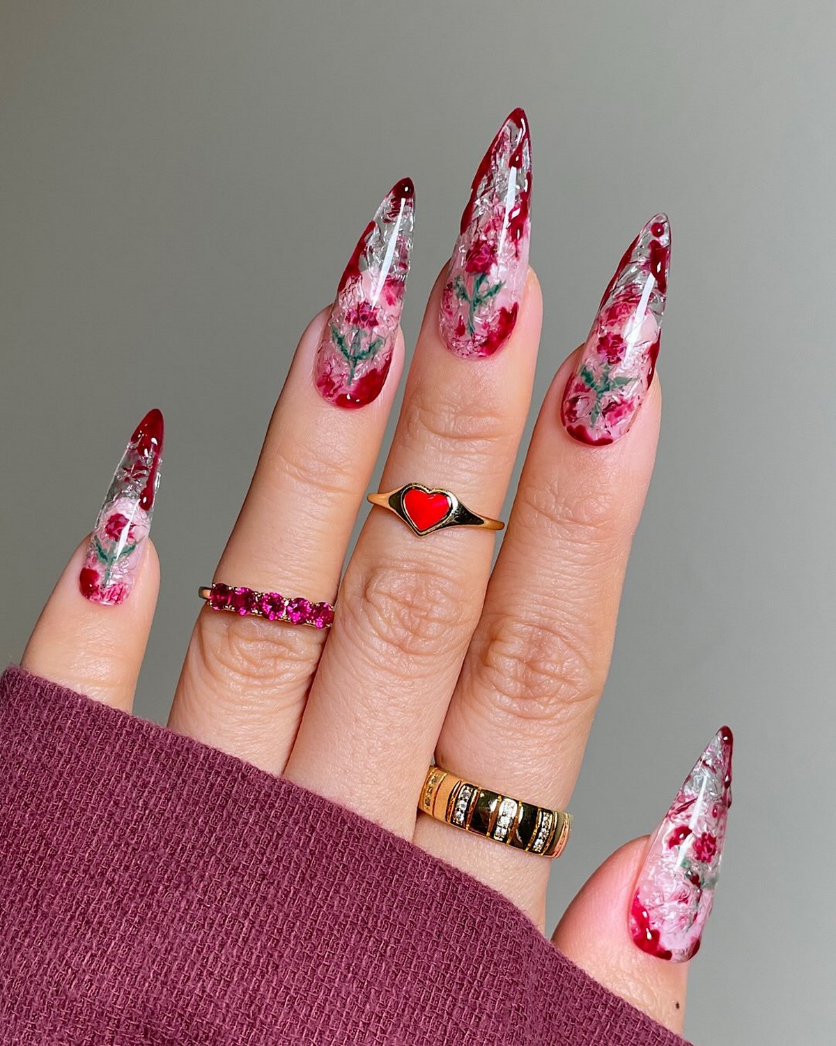Манікюр на День святого Валентина 2026 з романтичним настроєм