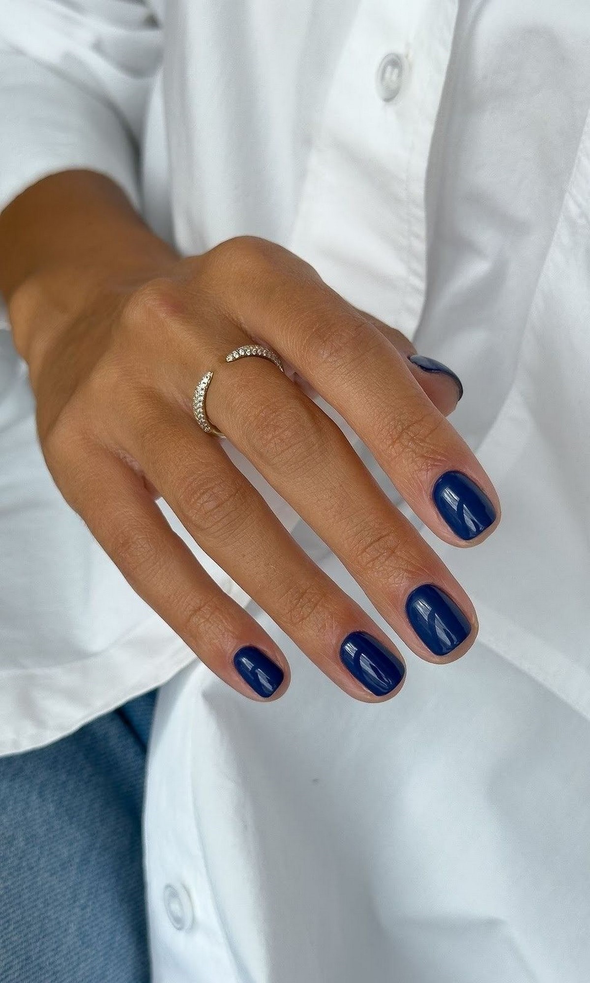 Джинсовий манікюр 2026: синій, який носять із денімом