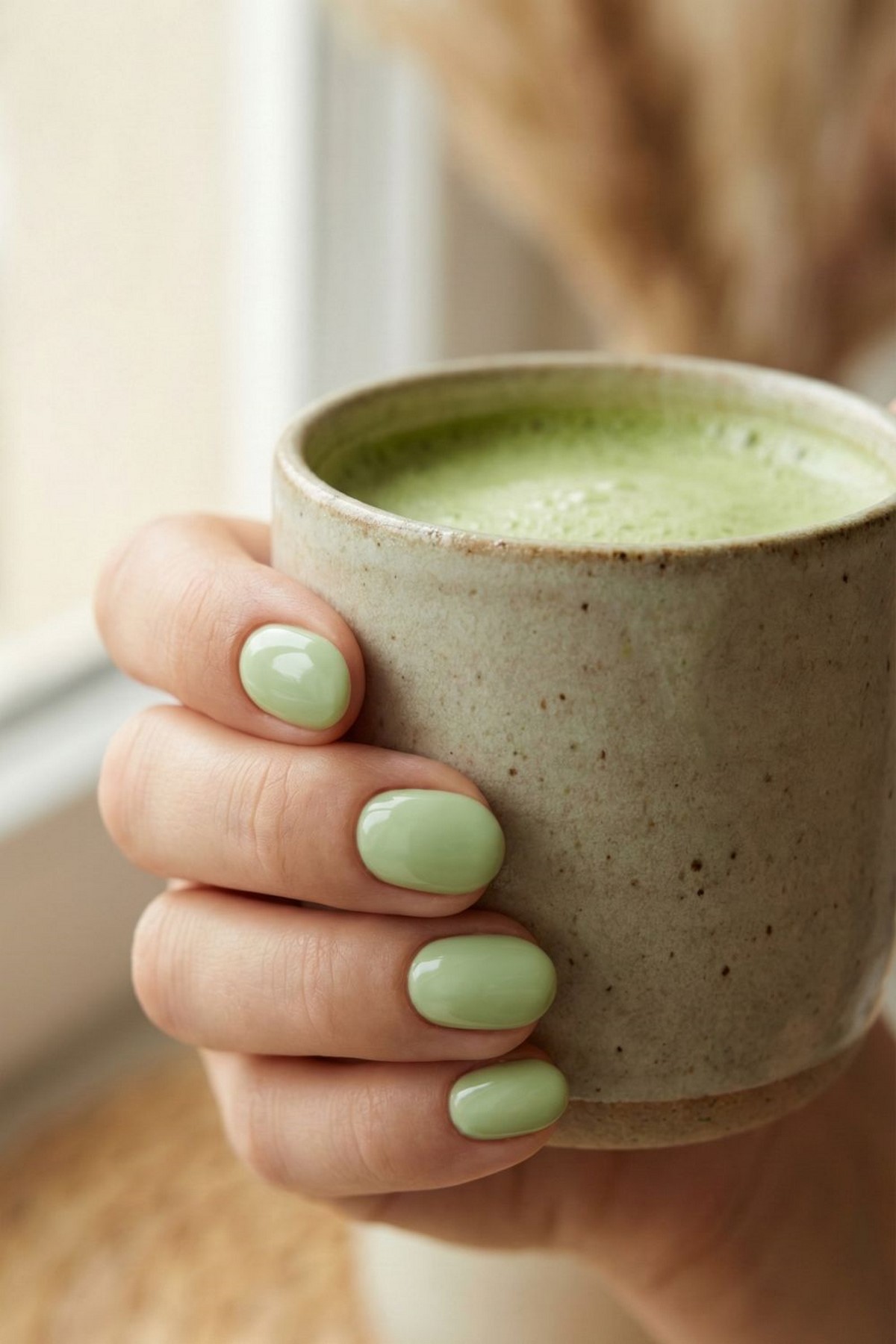 Матча-манікюр 2026: зелений відтінок замість нюду